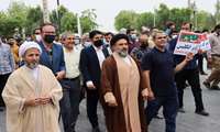 راهپیمایی روز جهانی قدس در شهر جدید عالیشهر برگزار شد