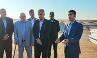 آیین کلنگ زنی زمین چمن مصنوعی و زیر سازی و آسفالت معابر جزیره شیف